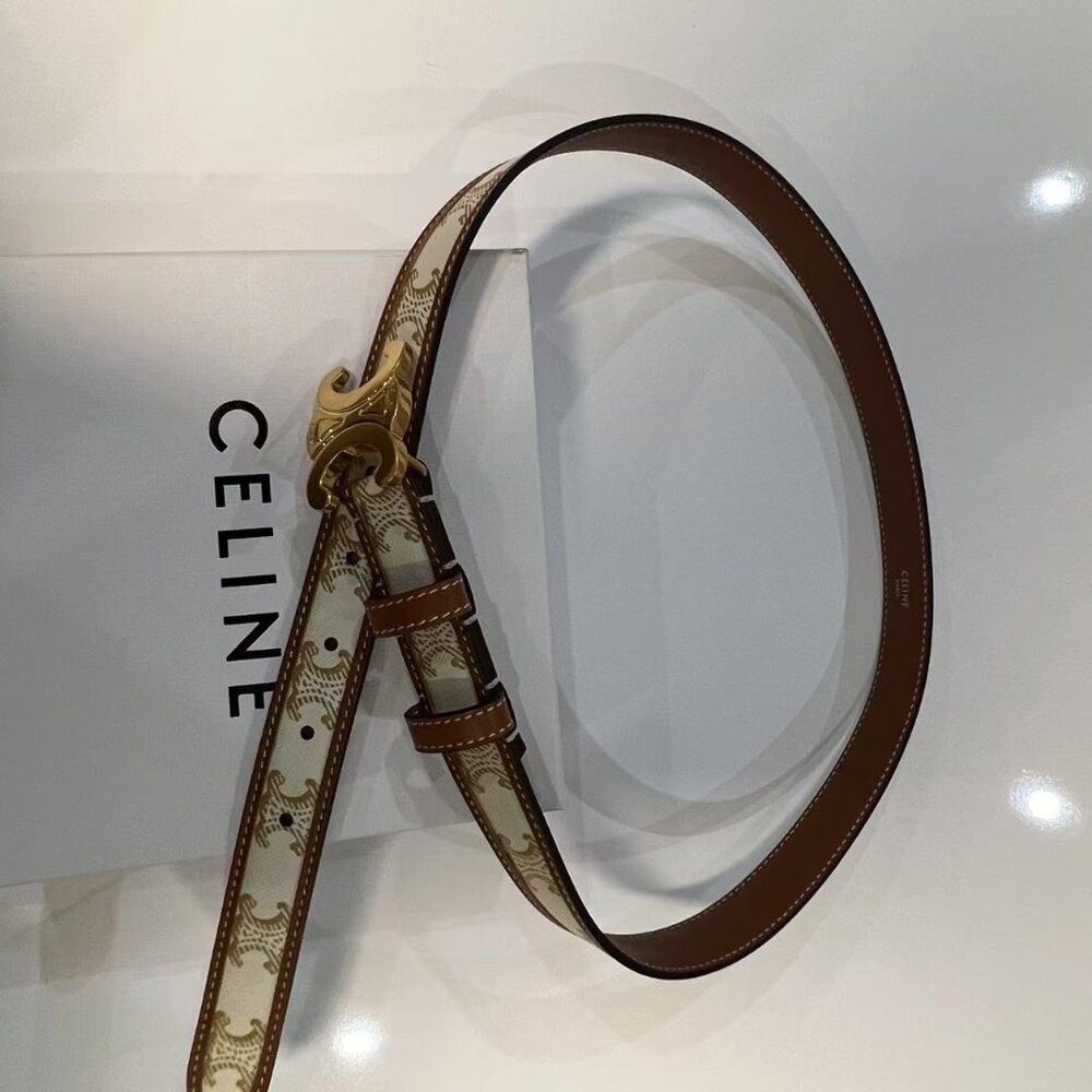 celine triomphe canvas belt Sz 90